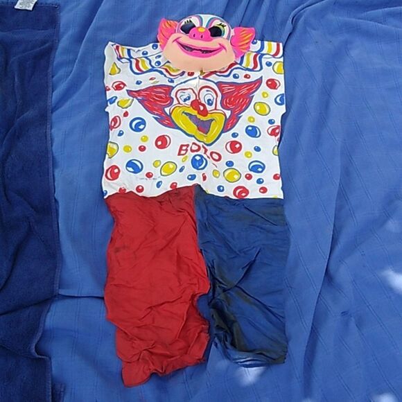 Antique Bozo the Clown Kids Costume Set - Small Multicolor - Picture 2 of 9